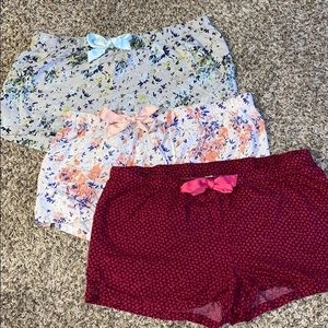 Set of 3! Women’s Pajama Shorts